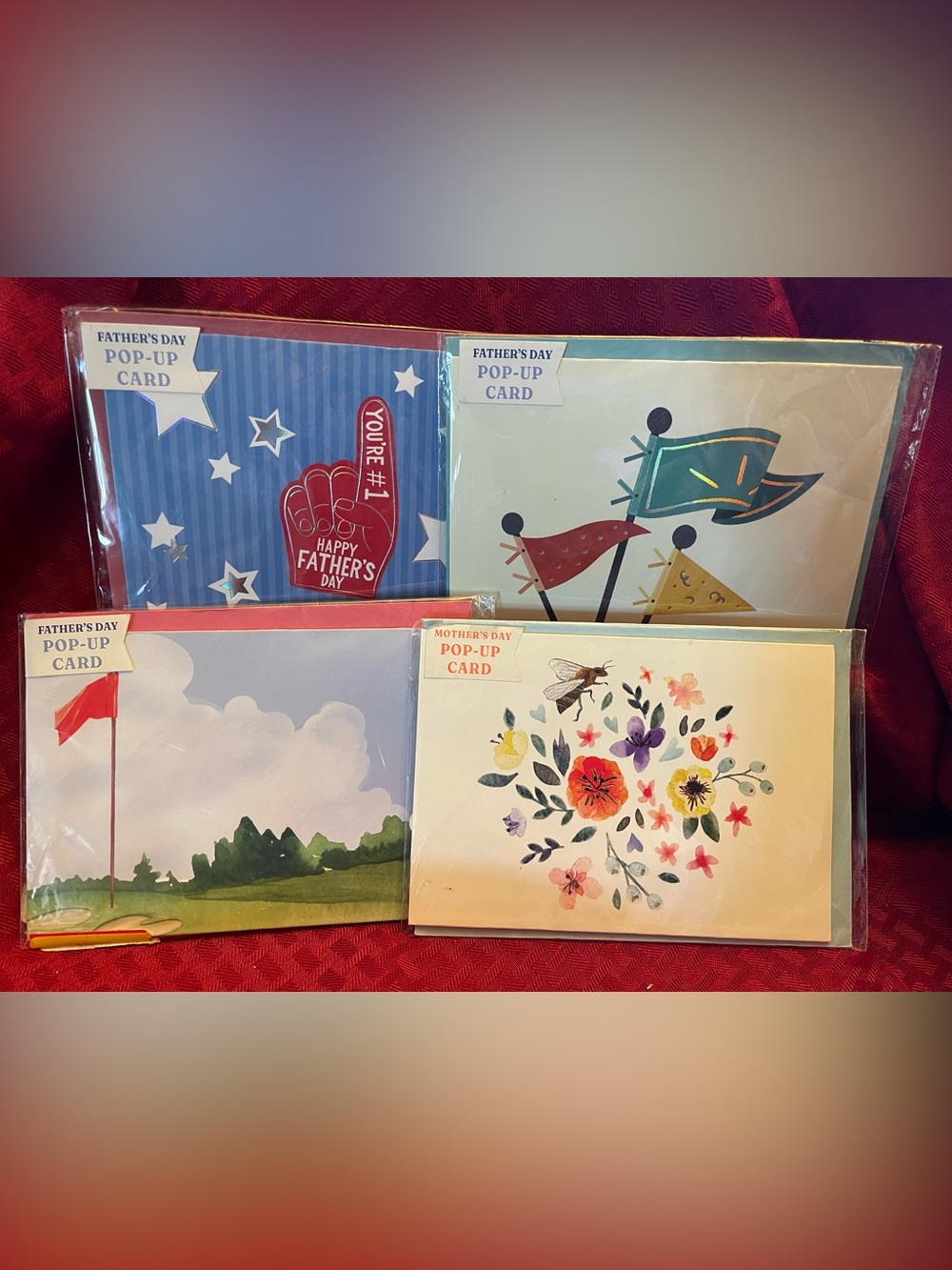 Up With Paper Pop Up Cards 4pk - Spring Events